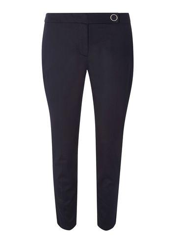 Dorothy Perkins Navy Crop Cotton Sateen Trousers