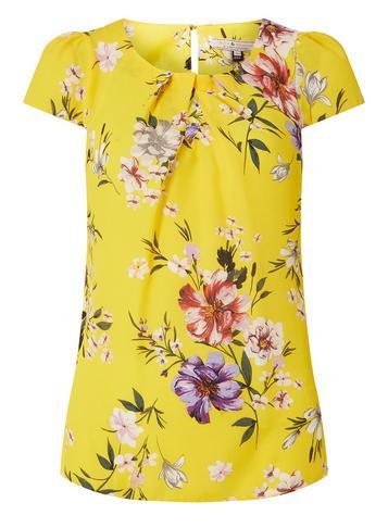 Dorothy Perkins *billie & Blossom Ochre Floral Shell Top