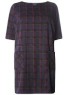 Dorothy Perkins Dp Curve Red And Navy Checked Tunic
