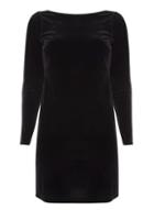 Dorothy Perkins Black Velvet Split Sleeve Shift Dress