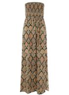 Dorothy Perkins *dp Beach Multi Coloured Snake Print Beach Maxi Dress