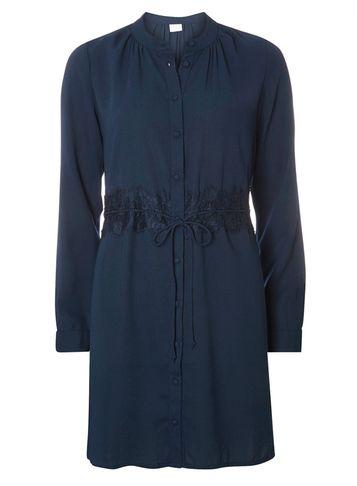 Dorothy Perkins *vila Lace Waist Shirt Dress