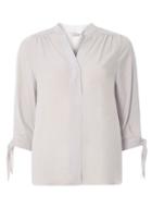 Dorothy Perkins Petite Silver Tie Sleeve Top