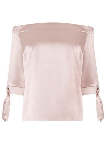 Dorothy Perkins Blush Shimmer Bardot Top