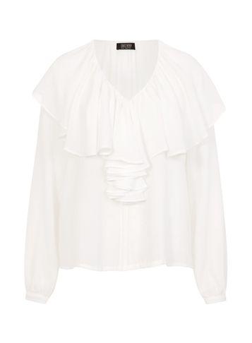 Dorothy Perkins *girls On Film White Frill Blouse