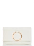 *quiz White Ring Detail Clutch Bag