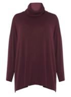 Dorothy Perkins Dp Curve Aubergine Soft Touch Jumper