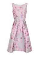Dorothy Perkins *chi Chi London Pink Floral Print Midi Dress