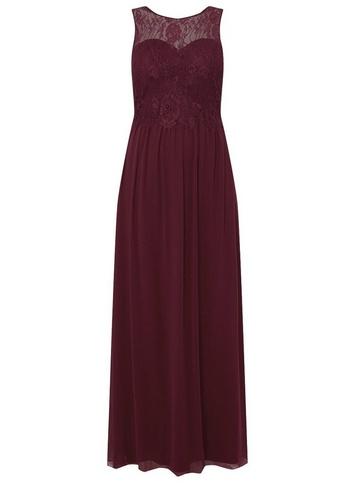*showcase Blackcurrant 'grace' Maxi Dress