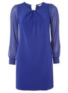 Dorothy Perkins *billie & Blossom Petite Colbalt Gem Trim Dress
