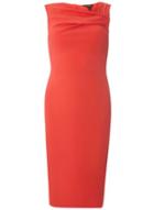 Dorothy Perkins *scarlett B Louise Coral Bodycon Dress