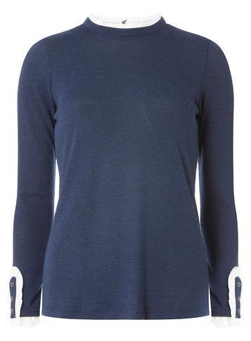 Dorothy Perkins Navy Frill Cuff
