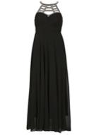 Dorothy Perkins *izabel Black Round Neck Maxi Dress