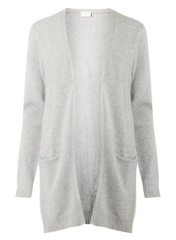 Dorothy Perkins *vila Grey Open Knit Cardigan