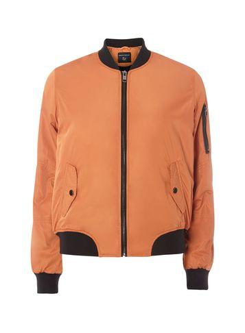 Dorothy Perkins Orange Ma1 Bomber Jacket