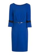 Dorothy Perkins *paper Dolls Cobalt Lace Trim Shift Dress