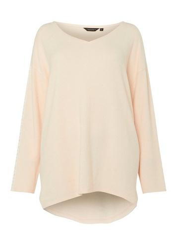Dorothy Perkins *dp Curve Pink Crochet Brushed Top