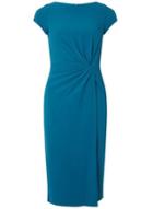 Dorothy Perkins *lily & Franc Teal Blue Manipulated Wrap Dress