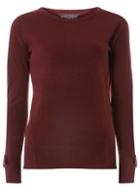 Dorothy Perkins Burgundy Bow Cuff Jumper