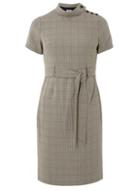 Dorothy Perkins Petite Multi Couloured Belted Check Pencil Dress
