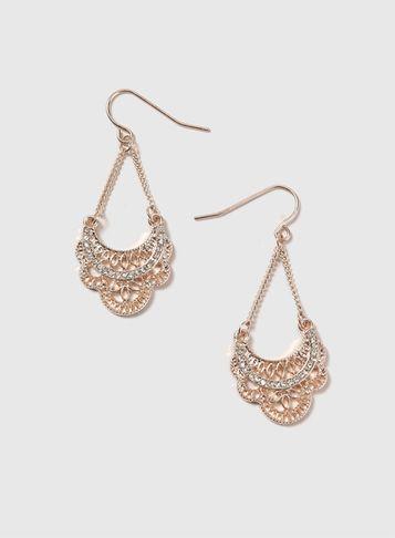 Dorothy Perkins Filigree Drop Earrings