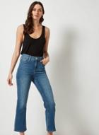 Dorothy Perkins Midwash Cropped Kick Flare Jeans