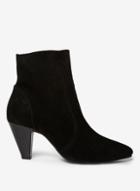 Dorothy Perkins Black Leather 'attitude' Ankle Boots