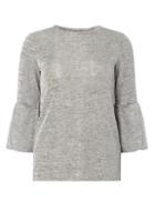 Dorothy Perkins Silver Trumpet Sleeve Top