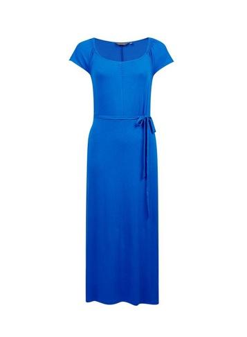 Dorothy Perkins Blue Ruched Jersey Midi Dress