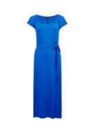 Dorothy Perkins Blue Ruched Jersey Midi Dress