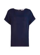 Dorothy Perkins *tall Navy Button Back T-shirt