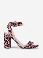 Dorothy Perkins Pink Leopard Print 'bikini' Heeled Sandals