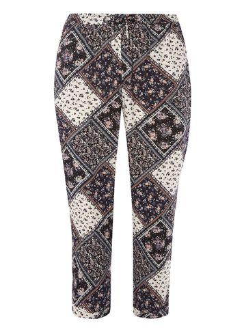 Dorothy Perkins Blue Patchwork Crop Joggers