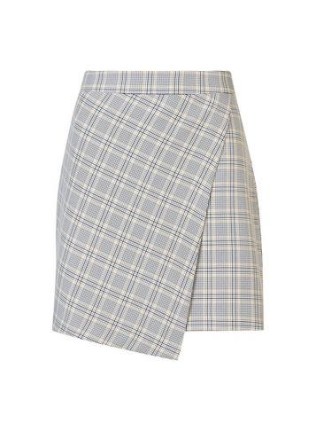 Dorothy Perkins Grey Summer Check Print Mini Skirt
