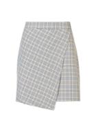 Dorothy Perkins Grey Summer Check Print Mini Skirt