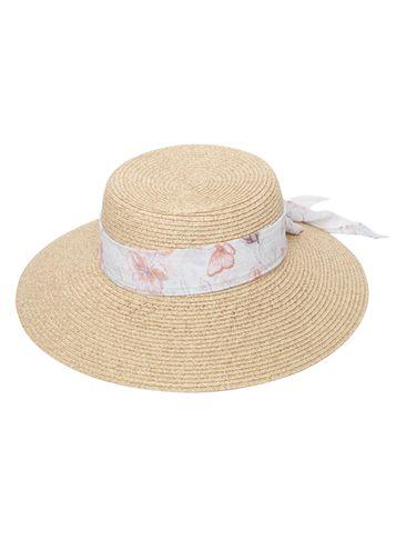Dorothy Perkins Flat Top Hat With Scarf