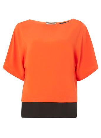 Dorothy Perkins Orange Bar Front Tee