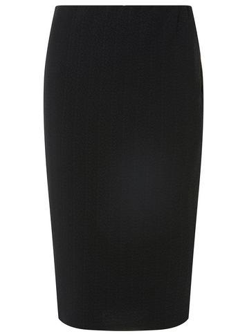 Dorothy Perkins Black Textured Pencil Skirt