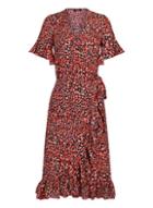 Girls On Film *girls On Film Multi Colour Animal Print Ruffle Dress