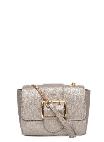 Dorothy Perkins Pewter Buckle Crossbody Bag