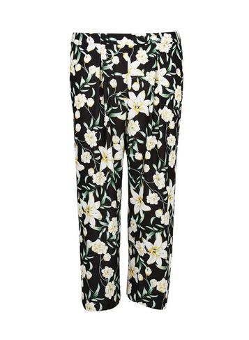 Dorothy Perkins *dp Curve Black Lily Print Palazzo Trousers