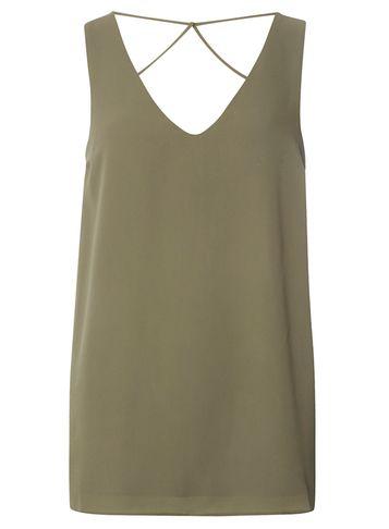 Dorothy Perkins Khaki Cross Back Built Up Top