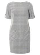 Dorothy Perkins Grey And Red Check Shift Dress