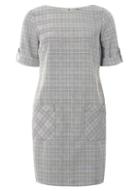 Dorothy Perkins Grey And Red Check Shift Dress