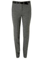Dorothy Perkins Tall Grey Belted Skinny Fit Trousers