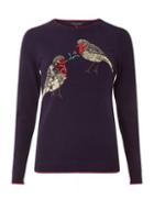 Dorothy Perkins Navy Sequin Robin Jumper