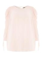 Dorothy Perkins *dp Curve Blush Drawcord Puff Sleeve Top