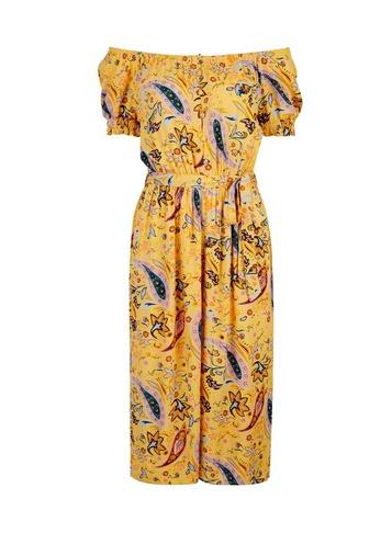 Dorothy Perkins Petite Yellow Paisley Jumpsuit