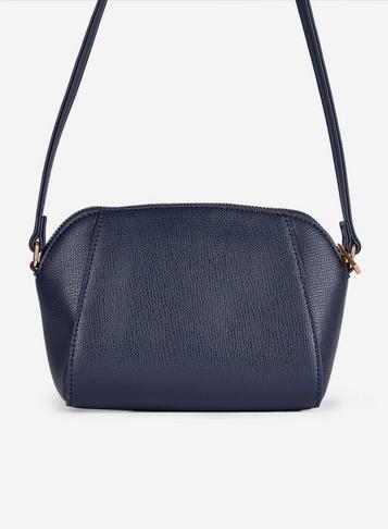 Dorothy Perkins Navy Zip Top Cross Body Bag
