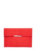 Dorothy Perkins Red Faux Suede Clutch